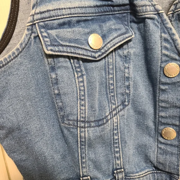 Source Unknown Blue Button-Front Mini Dress - Picture 3 of 4